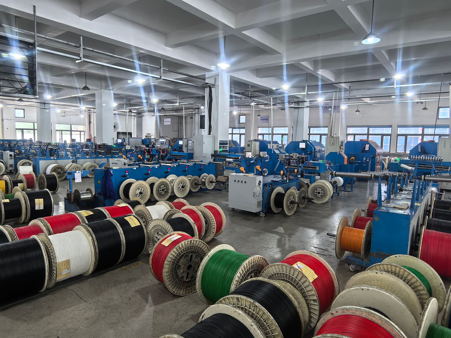 Fiber coating line